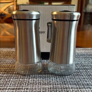 Stainless Steel Salt and Pepper Set